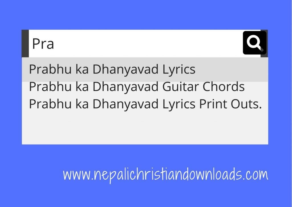 Prabhu Ka Dhanyavad Lyrics Featured Image