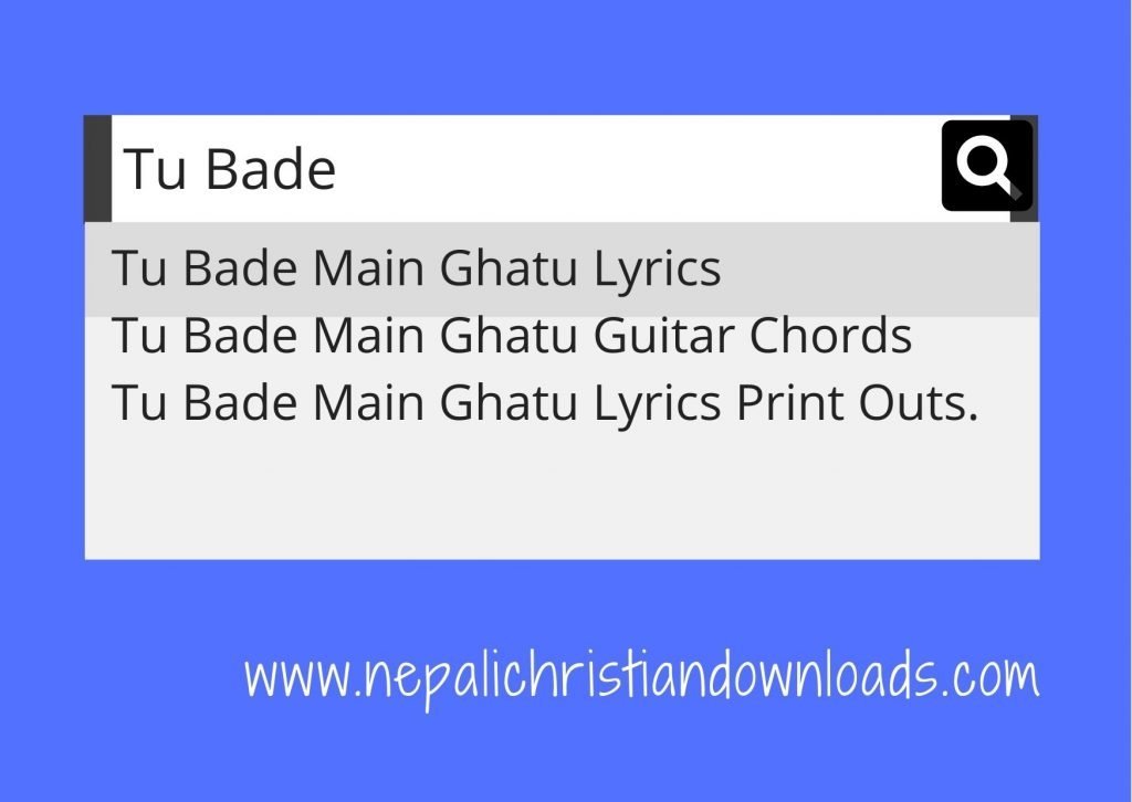 Tu Bade Main Ghatu Featured Image